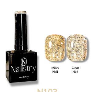 Nailistry Uv Gel Polish – N103 Chunky Glitter