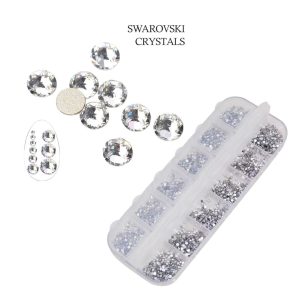 Mini Swarovski Box – Silver Color 10 Grids