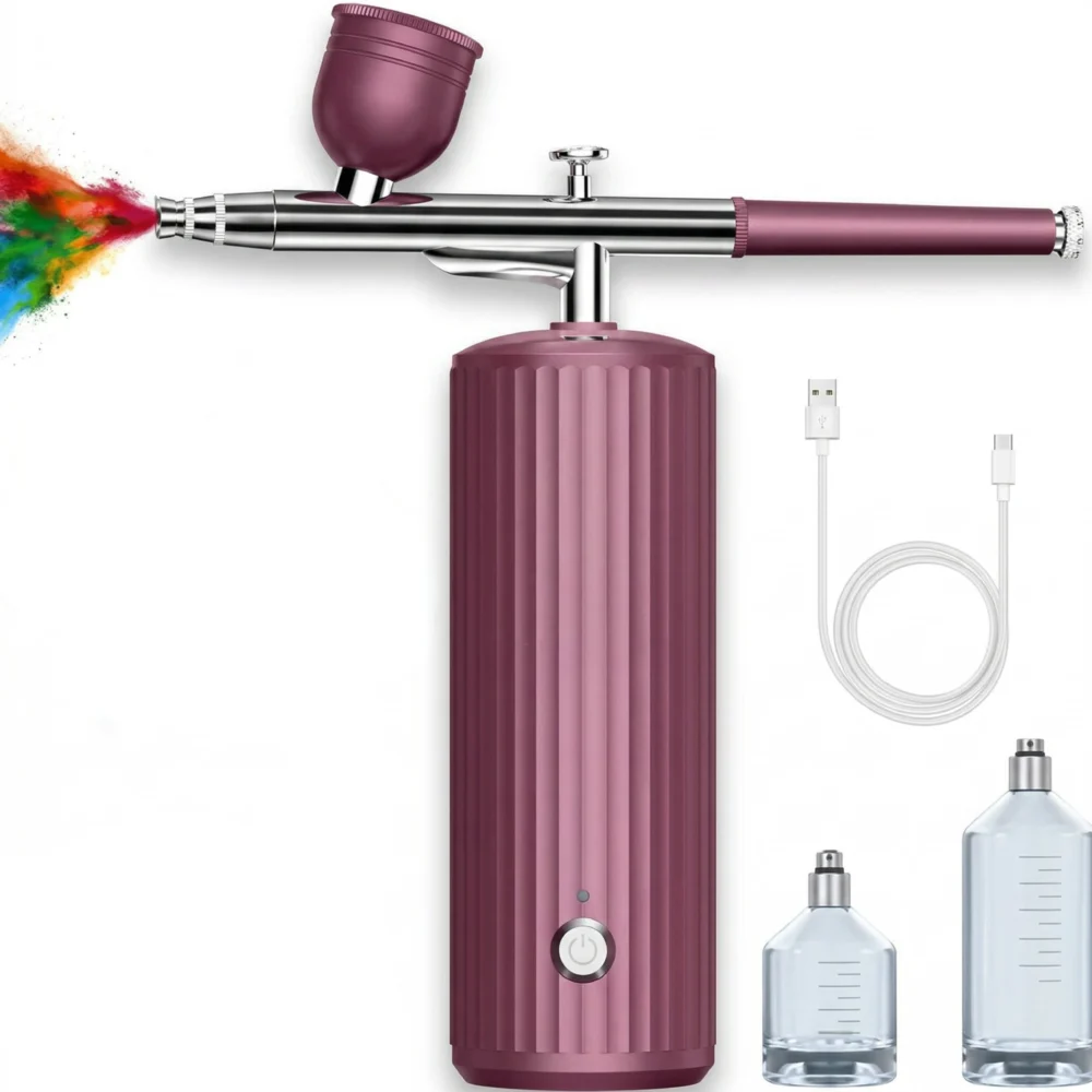 Cordless Nail Art Airbrush Kit with Compressor