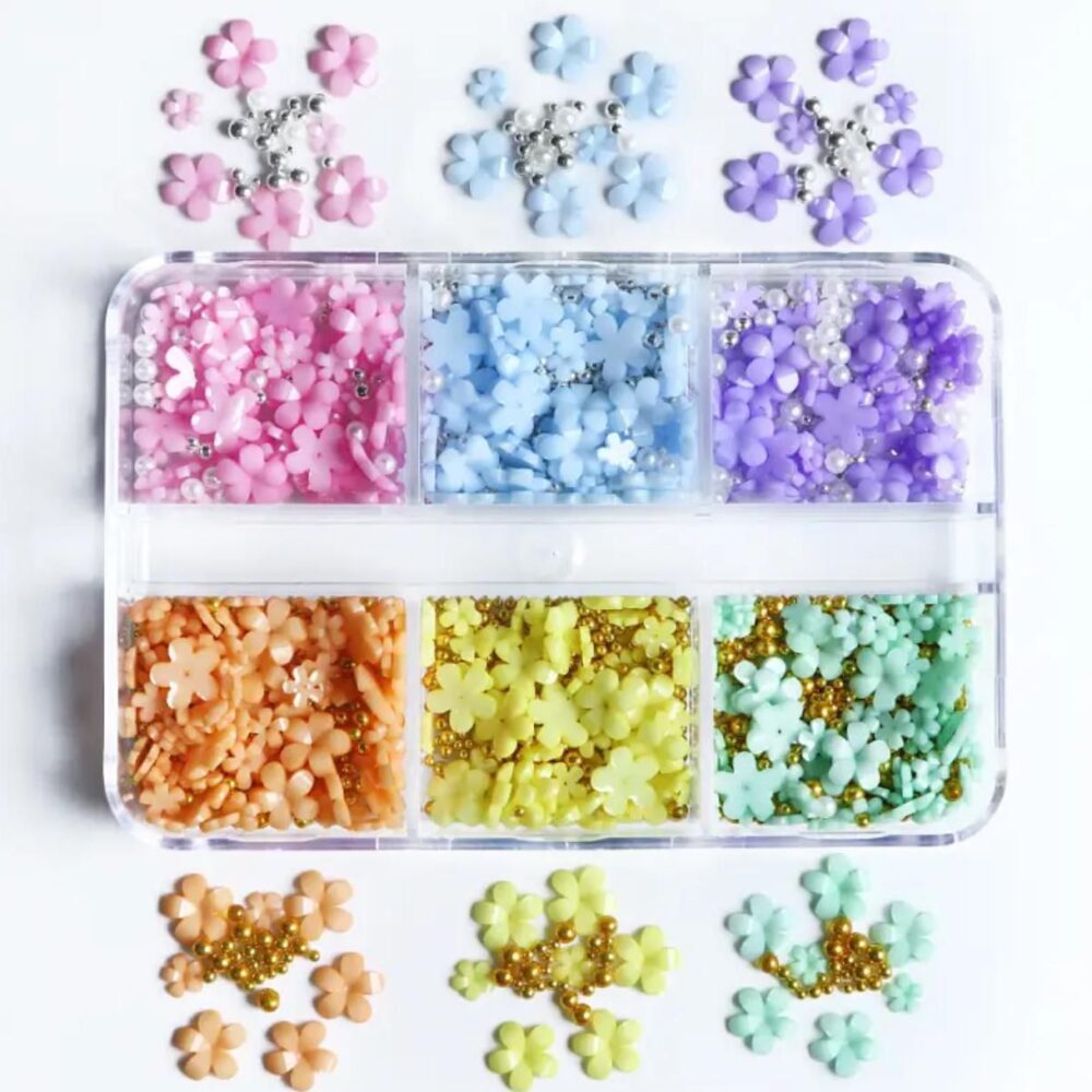 3D Flower Nail Art Accessories