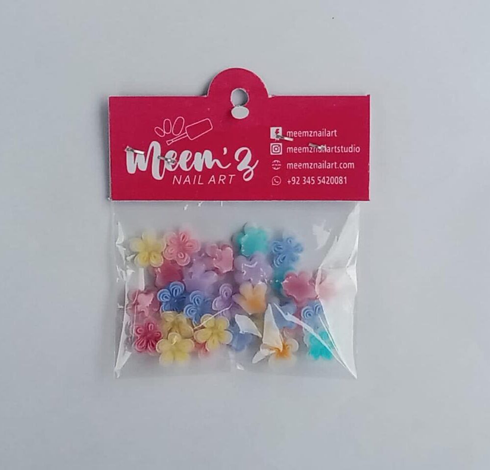 Flower Nail Accessories Nail Decor Pack - 030