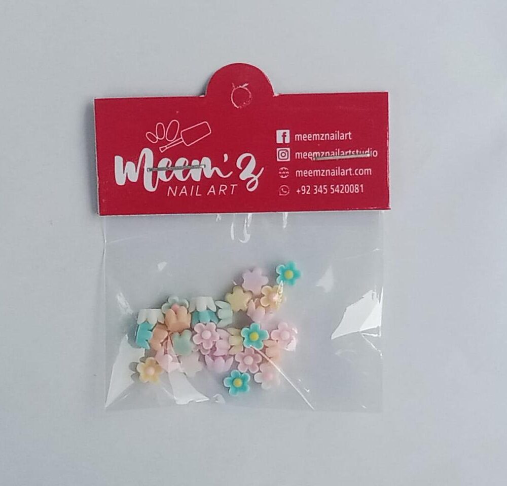 Flower Nail Accessories Nail Decor Pack - 017