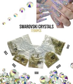 Meemz Ab Nail Rhinestones 7200PCS