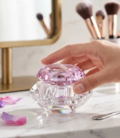 Meem'z crystal monomer pot decorative acrylic liquid container for nail workstation in Pakistan