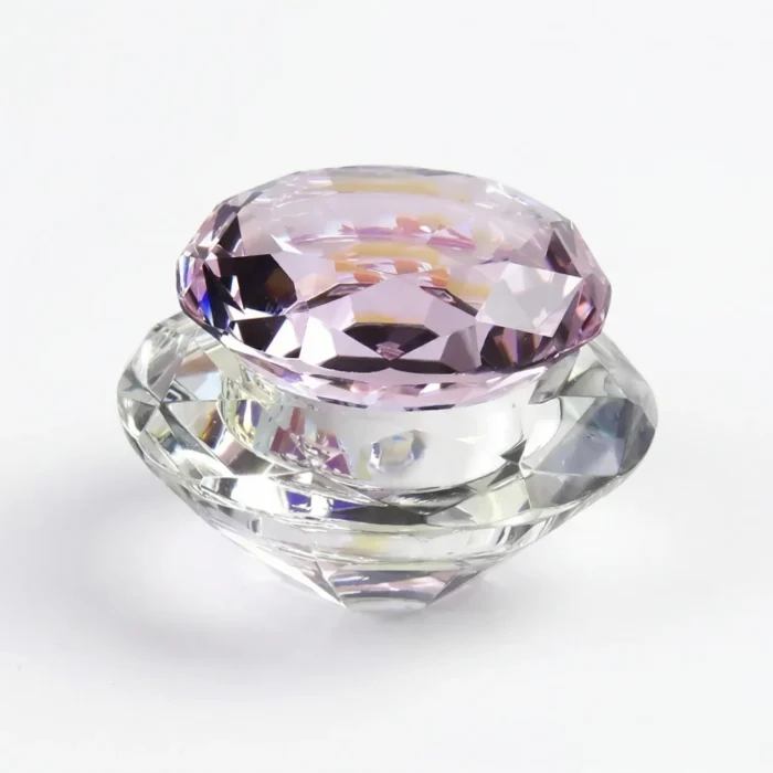 Meem'z crystal dappen dish decorative for acrylic monomer nail extension services in Pakistan