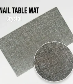 Meem'z nail tech arm rest table mat crystal design for premium nail workstation in Pakistan