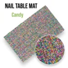 Meem'z nail tech arm rest table mat candy design playful for nail workstation in Pakistan