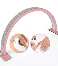 Meem'z 25W half moon LED nail table lamp pink medium for nail workstation in Pakistan