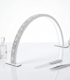 Meem'z 25W half moon LED nail table lamp white medium for compact nail workstation in Pakistan