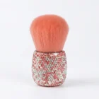Meem'z luxury nail dust brush style A silver rounded handle for nail workstation in Pakistan