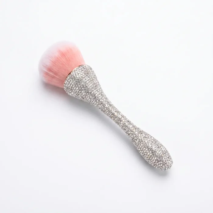 Meem'z luxury nail dust brush style C silver candle holder shaped handle for nail workstation in Pakistan Meem'z luxury nail dust brush style C silver candle holder shaped handle for nail workstation in Pakistan