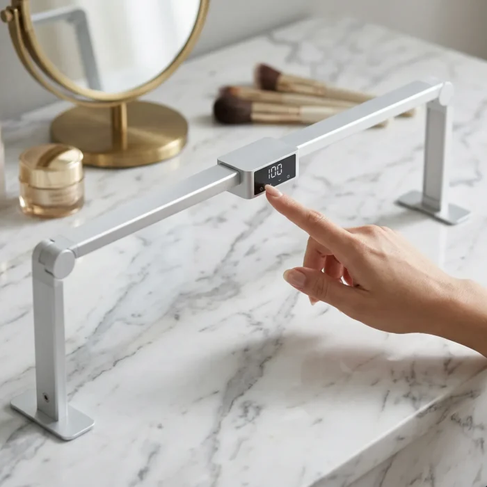 Meem'z foldable nail table lamp with 3 light modes adjustable for professional nail use in Pakistan
