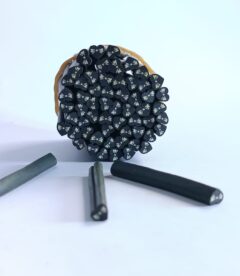 Meemz Black Bow Heart Fimo Cane