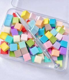 Meemz Ombre nail sponge box with gripper pen