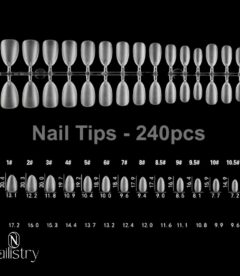 Nailistry Soft Gel Nail Tips 240pcs - XS Almond