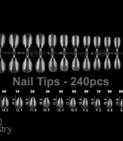 Nailistry Soft Gel Nail Tips 240pcs - XS Almond (Variant)