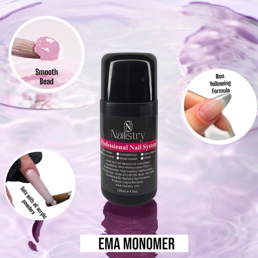 Nailistry EMA Acrylic Liquid Monomer 120ml