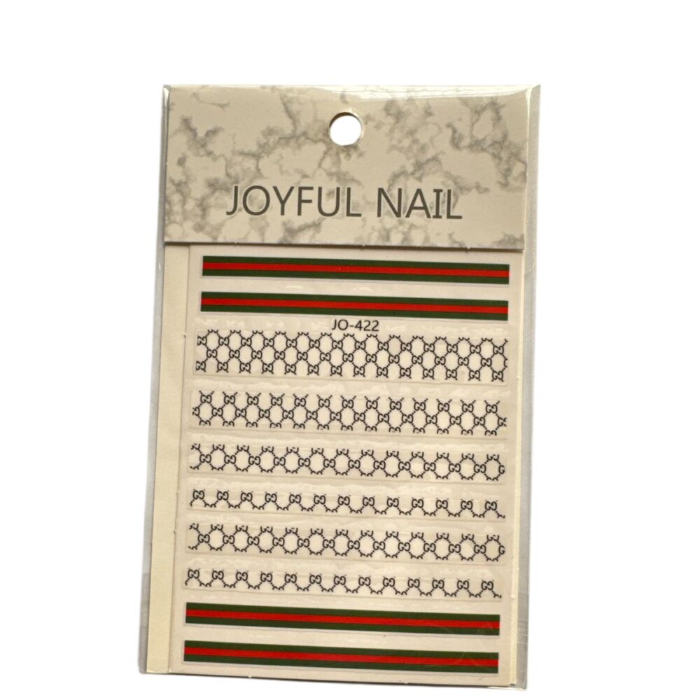 Branded Logo Nail Art Stickers