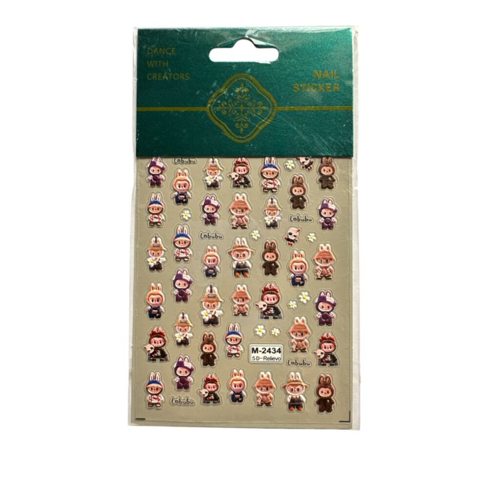 Labubu Nail Art Stickers