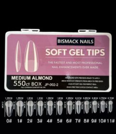 Meem'z Soft Gel Nail Tips - Medium Almond 550pcs