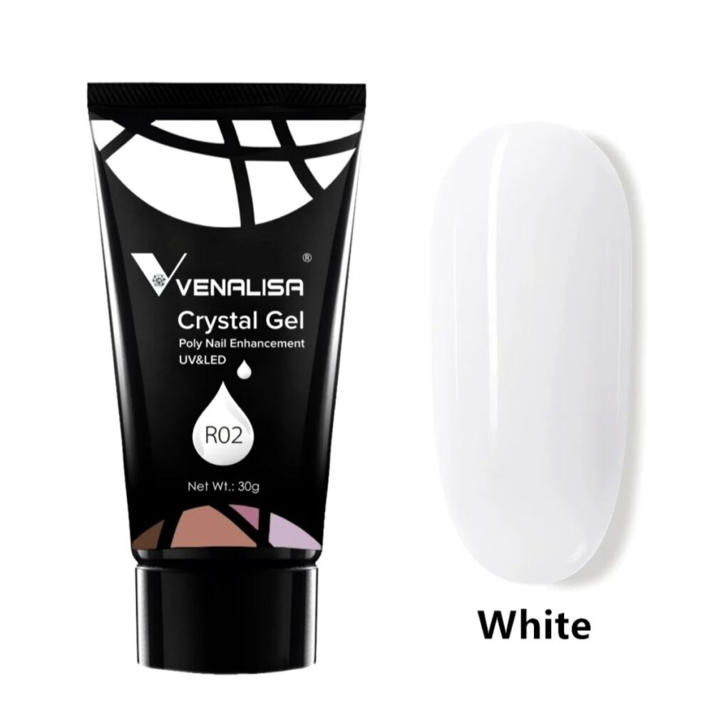 Venalisa Crystal Gel Polygel 30g - White R02