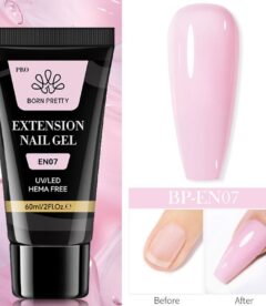 Born Pretty Pro HEMA Free Polygel Tube 60ml - EN07 Pink