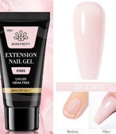 Born Pretty Pro HEMA Free Polygel Tube 60ml - EN05 Pink