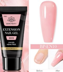 Born Pretty Pro HEMA Free Polygel Tube 60ml - EN10 Pink