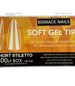 Meem'z Soft Gel Nail Tips - Short Stiletto 500pcs