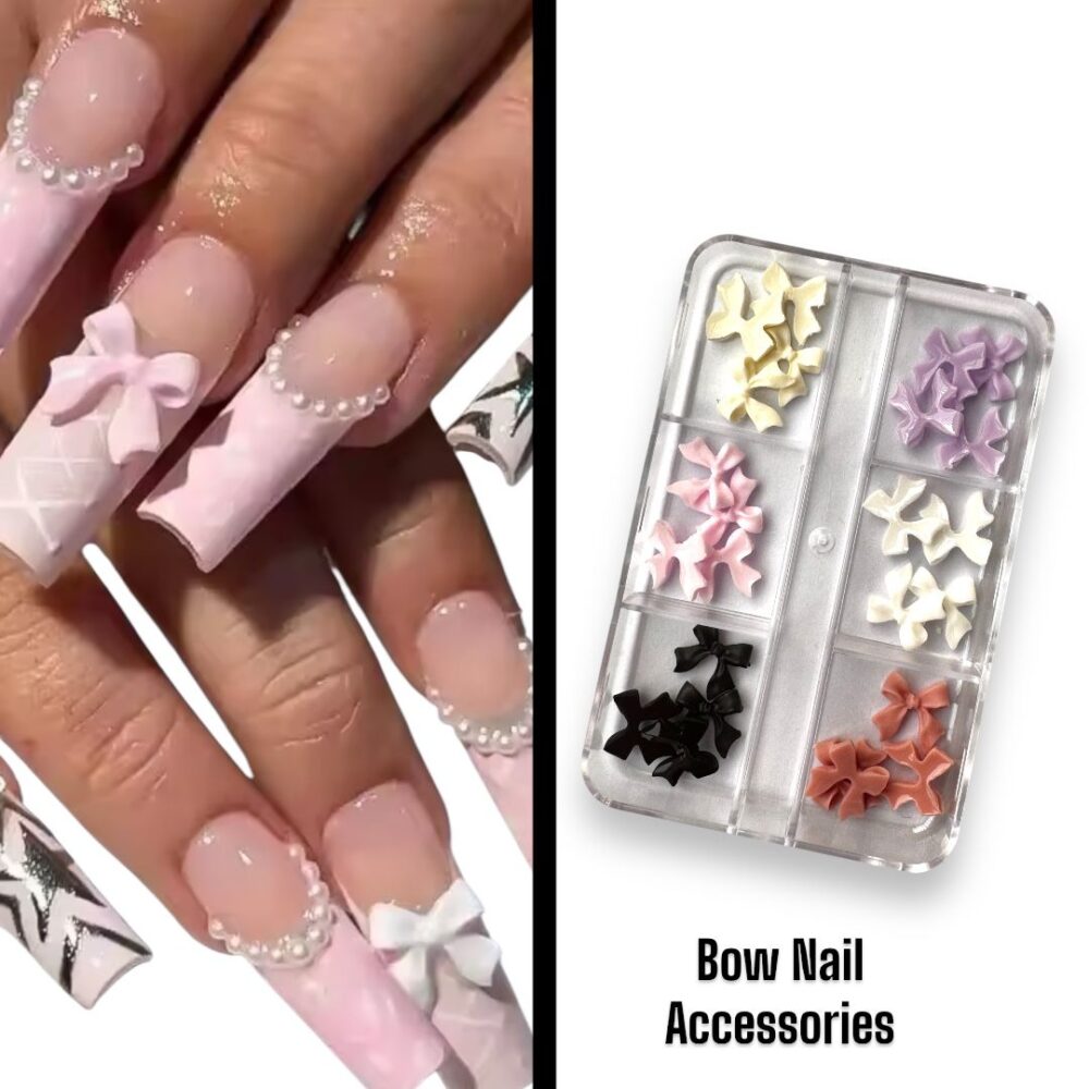 3D Bow Nail Art Accessories