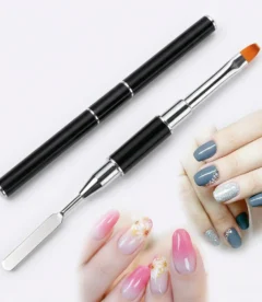 Meem'z double sided gel application brush for nail technicians in Pakistan
