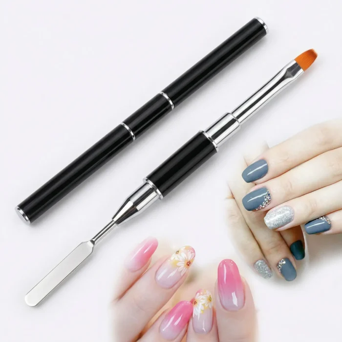 Meem'z double sided gel application brush for nail technicians in Pakistan