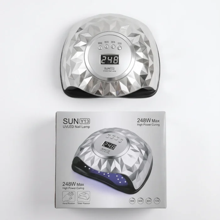 SUN Y13 248W UV LED nail curing lamp with 60 LED beads for professional salon use in Pakistan