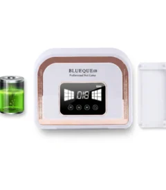 Blueque V10 120W rechargeable cordless UV LED nail lamp for mobile nail services in Pakistan