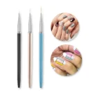 Meem'z detail nail art brush set 3 pieces 7mm 9mm 11mm for nail art in Pakistan