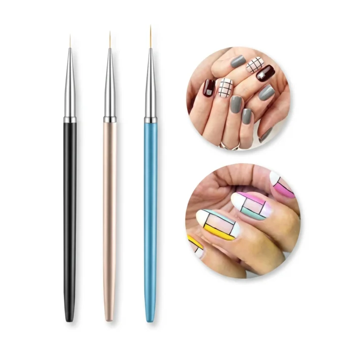 Meem'z detail nail art brush set 3 pieces 7mm 9mm 11mm for nail art in Pakistan Meem'z detail nail art brush set 3 pieces 7mm 9mm 11mm for nail art in Pakistan