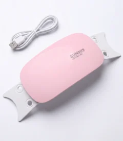 Sun portable mini 6W UV LED rechargeable nail lamp 6 lights for home nail use in Pakistan