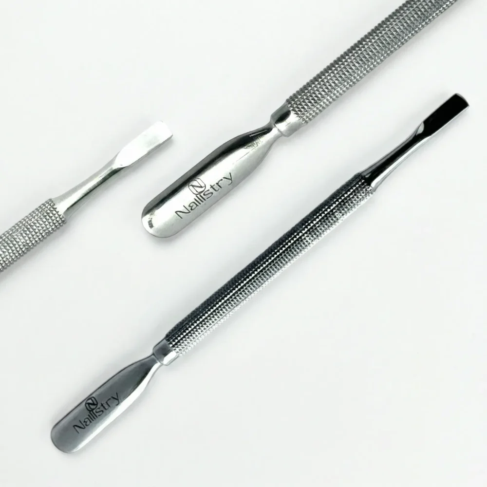Nailistry stainless steel cuticle pusher and scraper for nail prep in Pakistan