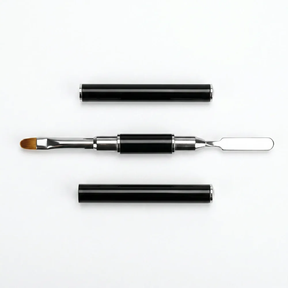 Meem'z dual sided polygel and gel applicator brush for nail extensions in Pakistan