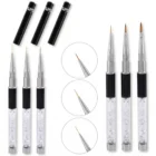 Meem'z detail nail art brush set 3 pieces 6mm 9mm 12mm for professional nail art in Pakistan