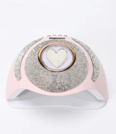 SUN YC57E 268W luxury UV LED nail lamp pink and silver premium design for salon use in Pakistan