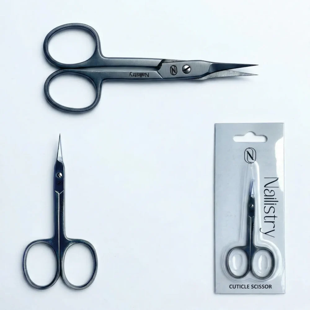 Nailistry Professional Cuticle Scissors Type B available in Pakistan at Meem'z Nail Art
