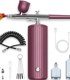 Meem'z cordless nail art airbrush kit with compressor for professional nail designs in Pakistan