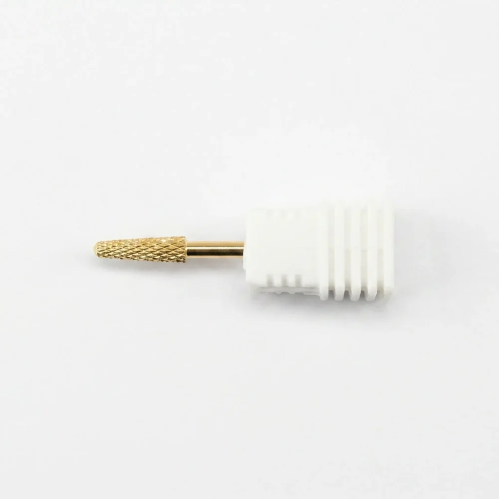 Meem'z gold carbide tapered cone nail drill bit for cuticle and sidewall work in Pakistan
