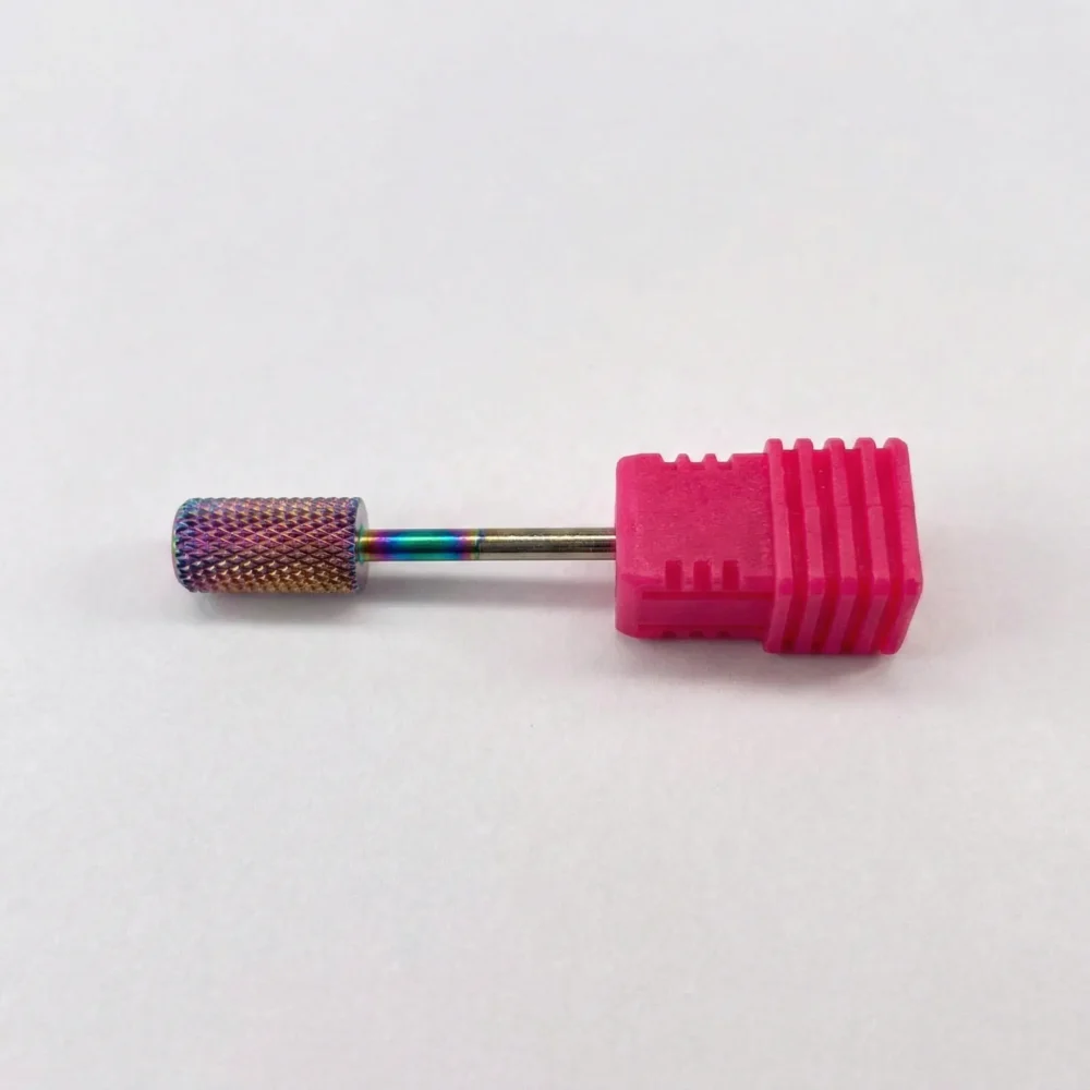 Meem'z gold carbide small cylinder barrel drill bit with case for nail technicians in Pakistan