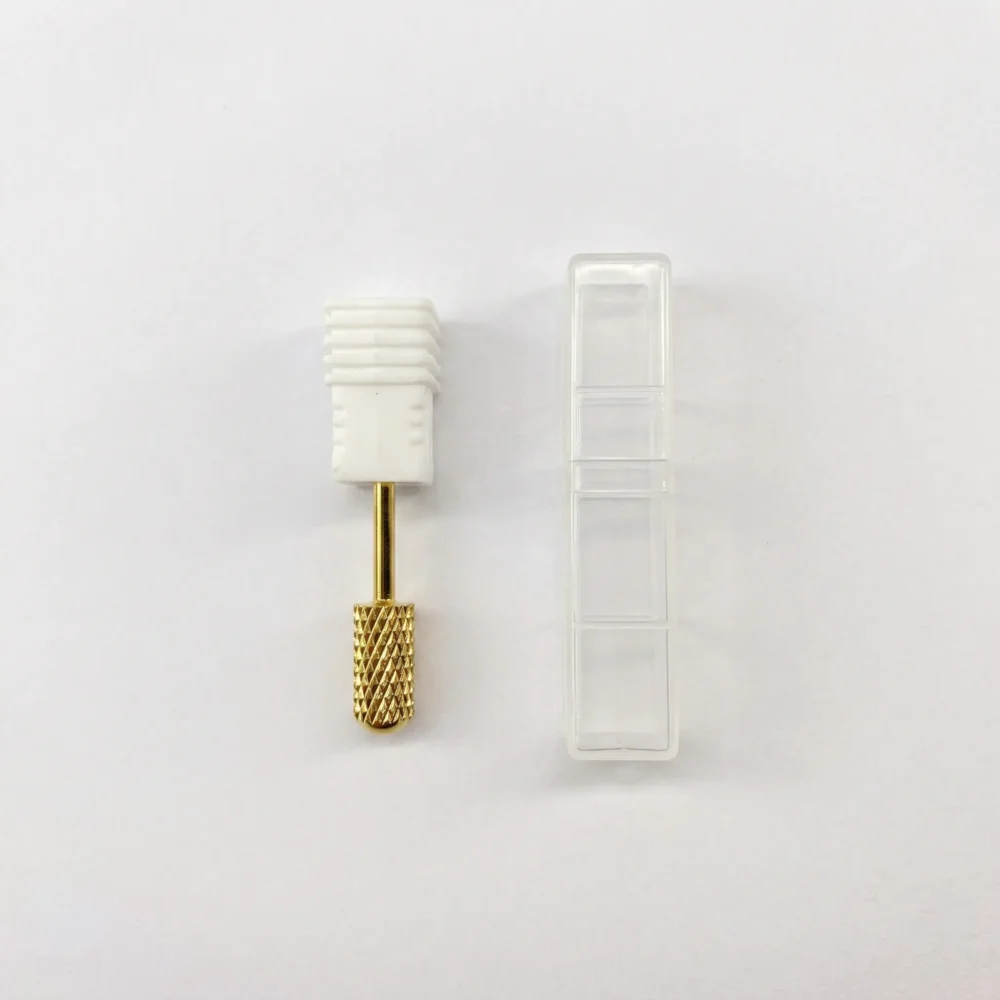 Meem'z carbide large tapered barrel nail drill bit with protective case for salon use in Pakistan