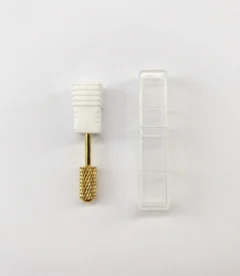 Meem'z carbide large tapered barrel nail drill bit with protective case for salon use in Pakistan