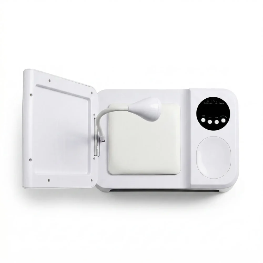 SUN23S 4-in-1 UV LED nail lamp with arm rest and mixing plate all-in-one workstation unit in Pakistan