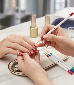 Meem'z striping nail art brush set 3 pieces for line nail art in Pakistan
