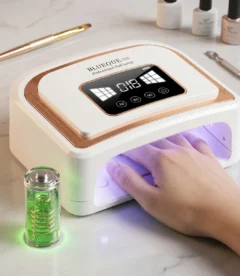 Blueque V10 120W rechargeable cordless UV LED nail lamp for mobile nail services in Pakistan